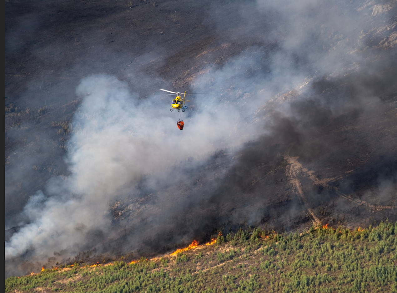 Fires near Relva Velha, Serra do Açor, August 2025 © Julien Dumont
